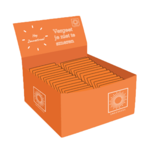 Zonnebrandcrème sachets - 5000 stuks - Customized